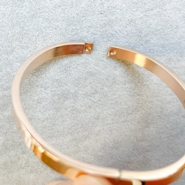 Bracelet Jonc argent fin en acier inoxydable personnalisé "soeur de coeur"