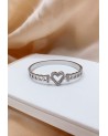 Bracelet jonc acier inoxydable argent LOVELY