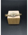 Bracelet jonc acier inoxydable or ARBRE DE VIE