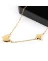 Collier acier inoxydable or BUTTERFLY