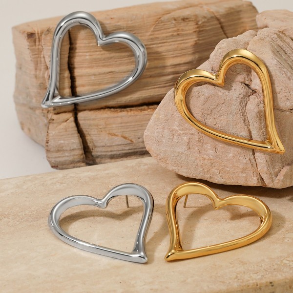 Boucles d'oreilles acier inoxydable or LOVELY