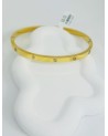 Bracelet jonc acier inoxydable or LOUANE
