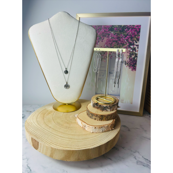 Collier arbre de vie acier inoxydable argent