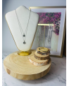 Collier arbre de vie acier inoxydable argent