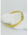 Bracelet jonc acier inoxydable or Menottes