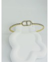 Bracelet jonc acier inoxydable or