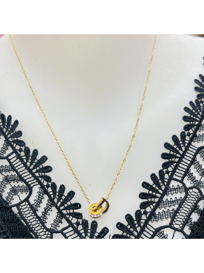 Collier acier inoxydable or FLY