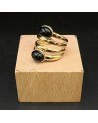 Bague en acier inoxydable  SOPHIE noire