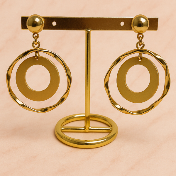 Boucles d'oreilles en acier inoxydable LINSEY