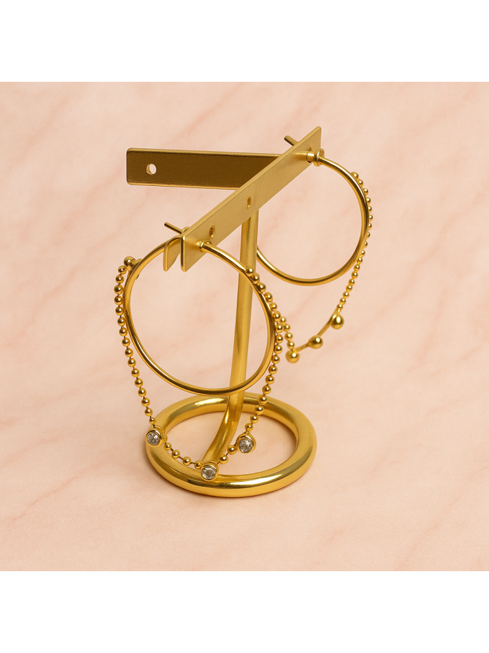 Boucles d'oreilles en acier inoxydable LINDA