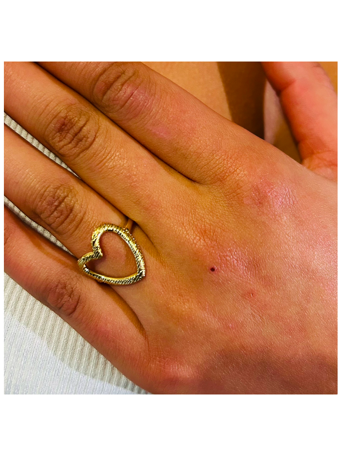 Bague en acier inoxydable LOVE