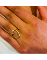 Bague en acier inoxydable LOVE