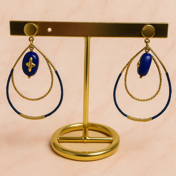 Boucles d'oreilles en acier inoxydable BLUESKY