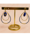 Boucles d'oreilles en acier inoxydable BLUESKY