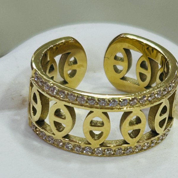 Bague en acier inoxydable GUGU