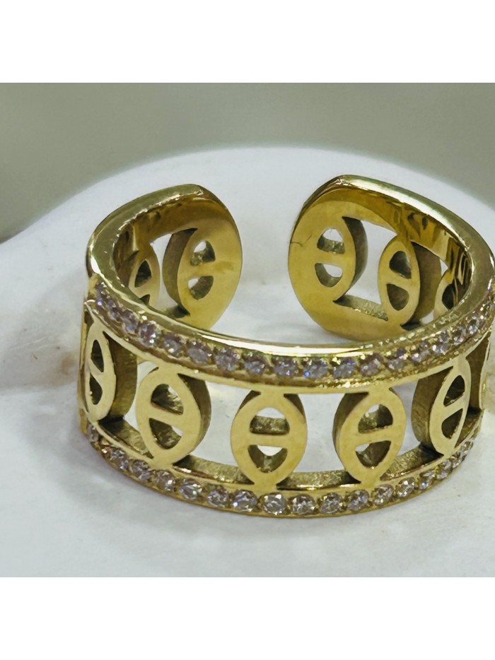 Bague en acier inoxydable GUGU