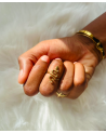 Bague en acier inoxydable SERPENTI