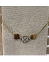 Bracelet  acier inoxydable or LUCKY