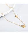 Collier acier inoxydable or BUTTERFLY