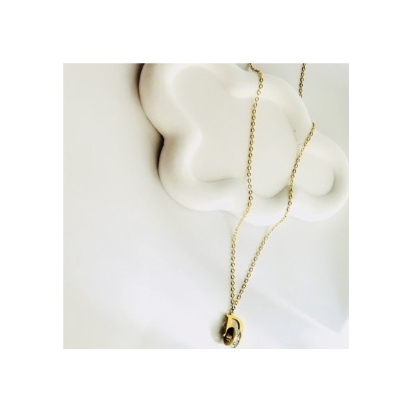 Collier acier inoxydable or DORI