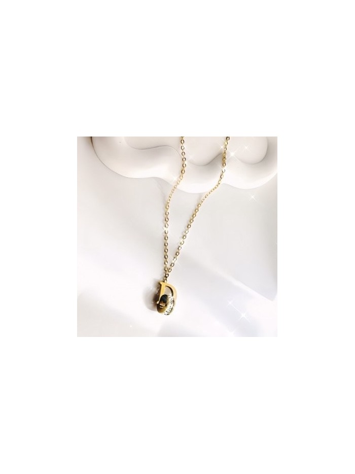 Collier acier inoxydable or DORI Collier acier inoxydable or DORI