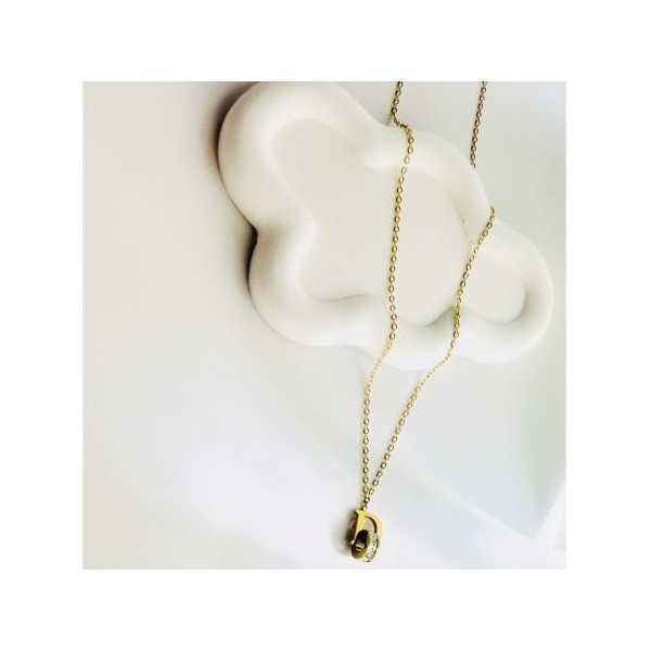 Collier acier inoxydable or DORI