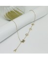 Collier AMOUR acier or