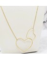 Collier acier inoxydable or 2LOVE