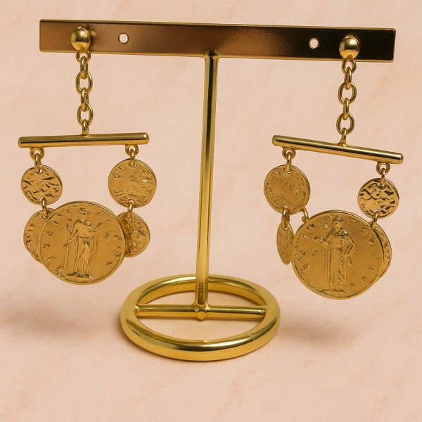 Boucles d'oreilles en acier inoxydable ELSA