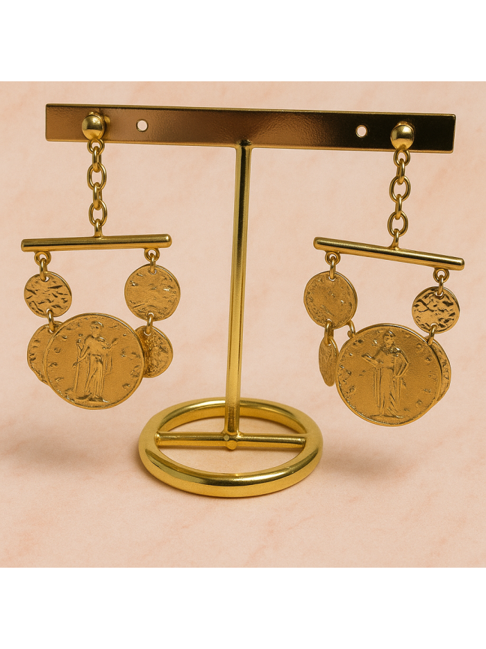 Boucles d'oreilles en acier inoxydable ELSA