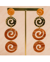 Boucles d'oreilles en acier inoxydable SPIRALE