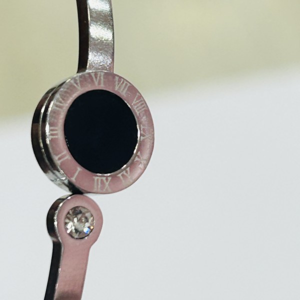 Bracelet jonc acier inoxydable argent LAURENE