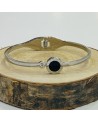 Bracelet jonc acier inoxydable argent LAURENE
