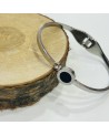 Bracelet jonc acier inoxydable argent LAURENE