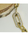 Bracelet acier inoxydable dorée inspiration STRASS