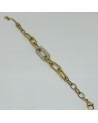 Bracelet acier inoxydable dorée inspiration STRASS