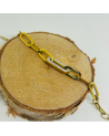 Bracelet acier inoxydable dorée inspiration STRASS