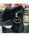 Boucles d'oreilles LEO acier inoxydable argent