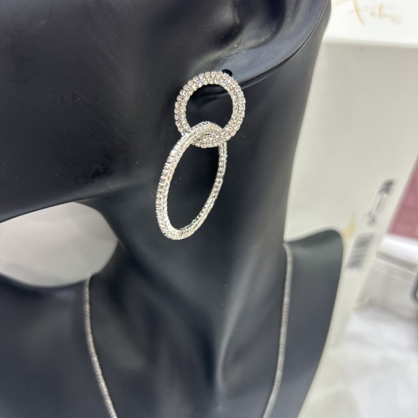 Boucles d'oreilles LEA acier inoxydable argent