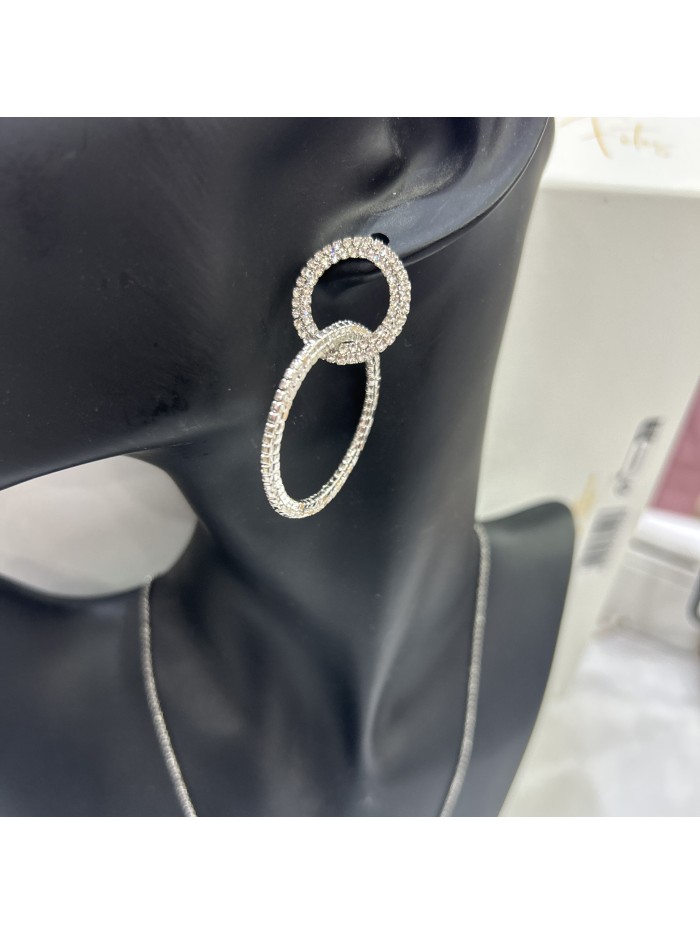 Boucles d'oreilles LEA acier inoxydable argent