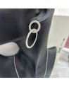 Boucles d'oreilles LEA acier inoxydable argent
