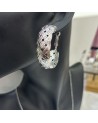 Boucles d'oreilles créoles LINSEY  acier inoxydable argent