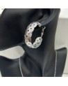 Boucles d'oreilles créoles LINSEY  acier inoxydable argent