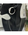 Boucles d'oreilles créoles LINDA  acier inoxydable argent