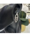 Boucles d'oreilles créoles LINDA  acier inoxydable argent