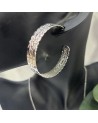 Boucles d'oreilles créoles LINA acier inoxydable argent
