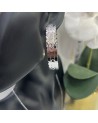 Boucles d'oreilles créoles LINA acier inoxydable argent