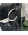 Boucles d'oreilles créoles ELSA acier inoxydable argent