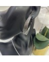 Boucles d'oreilles créoles SAMIA acier inoxydable argent