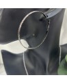 Boucles d'oreilles créoles SAMIRA acier inoxydable argent